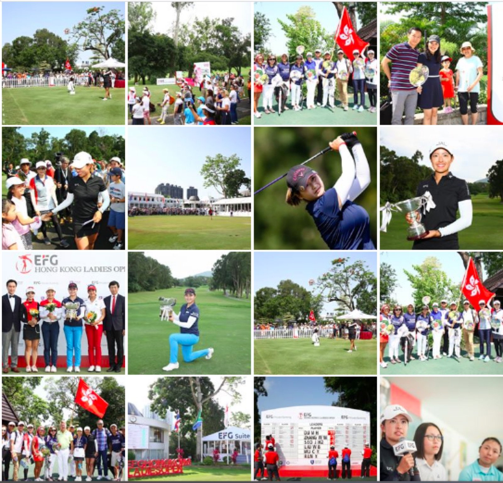 EFG Hong Kong Ladies Open tournament collage