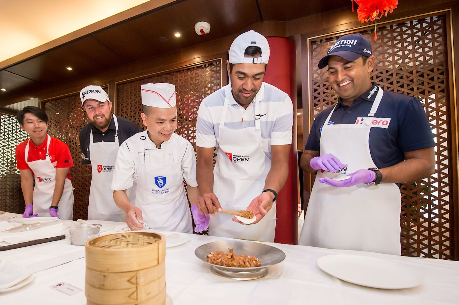 Brand activation: players taking part in a culinary challenge